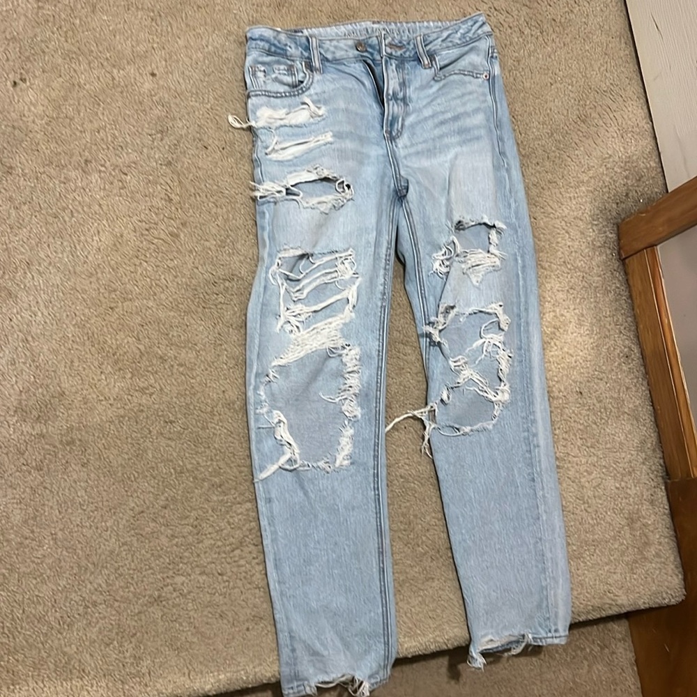 American Eagle ripped jeans